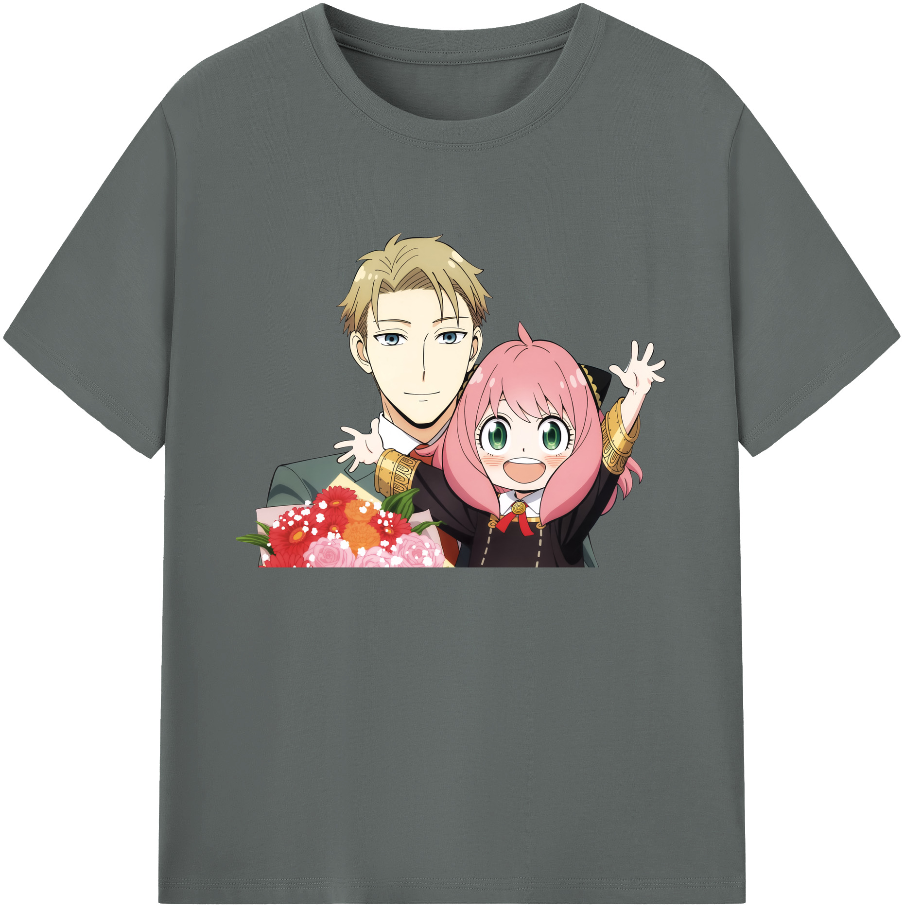 （画像用） SPY×FAMILY间谍家家酒 綿100％ メンズ半袖Tシャツ｜肌触りやわらか＆通気性